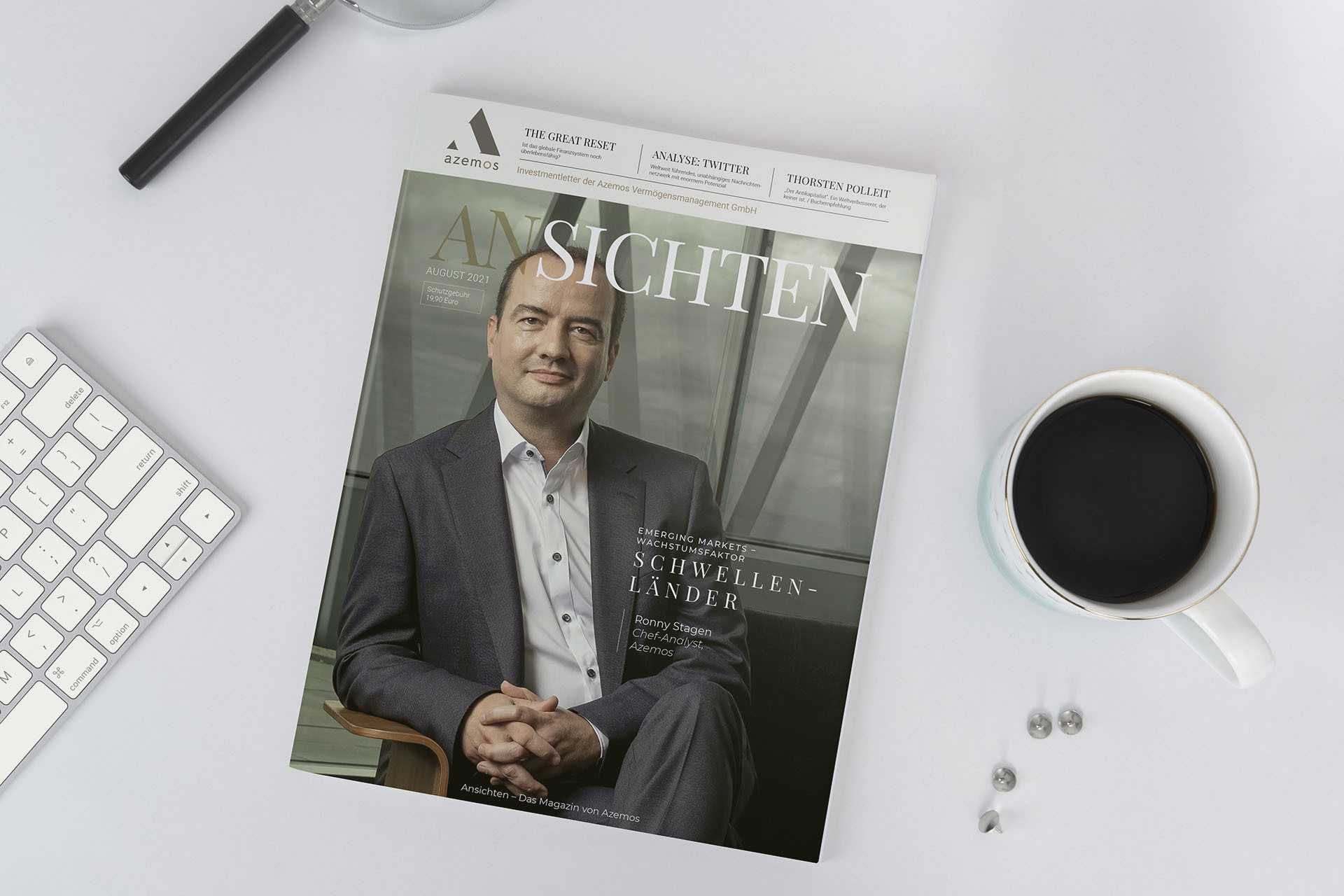 Cover des Azemos-Magazins 